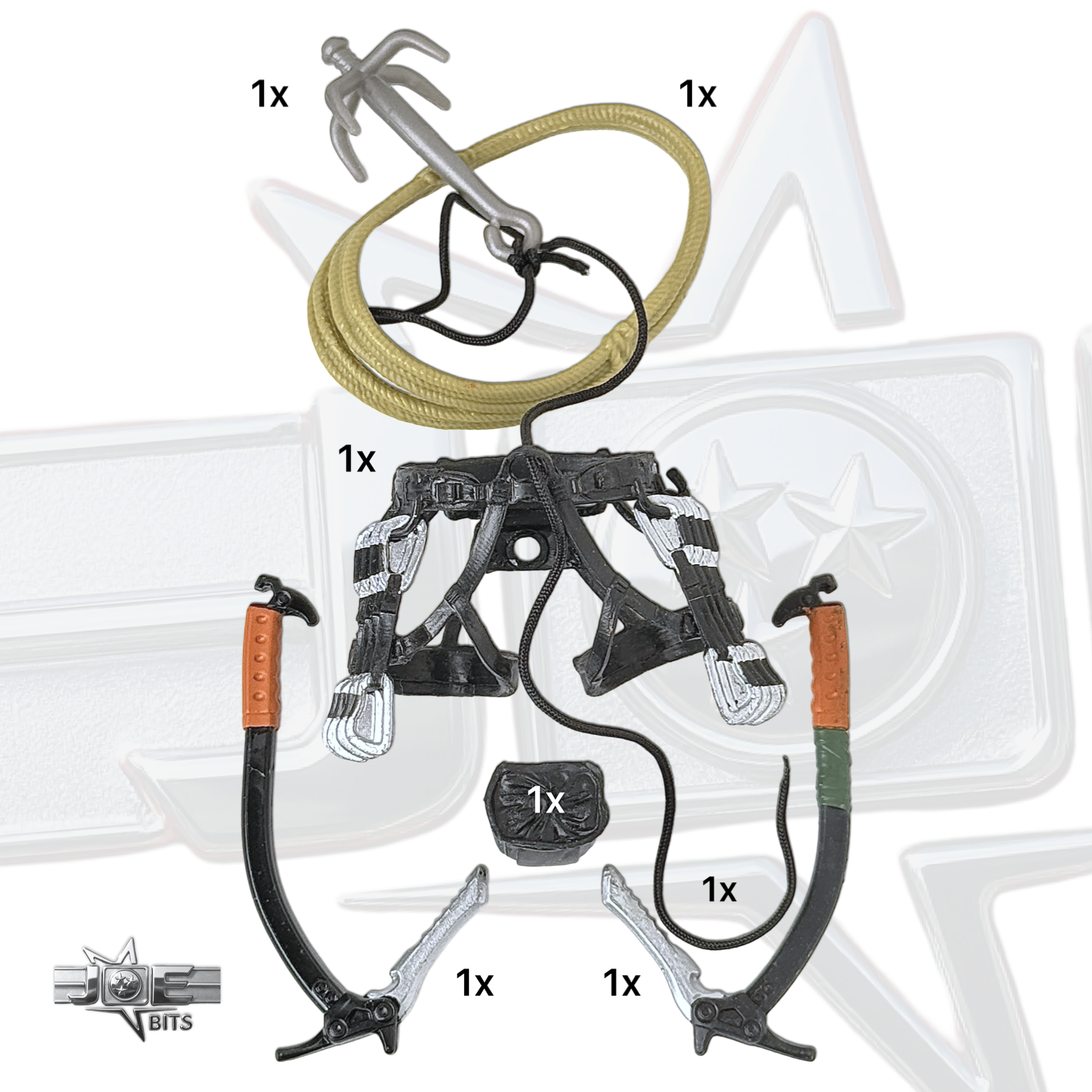 G.I. JOE Classified # 133 | Alpine's 7pc. CLIMBING GEAR SET