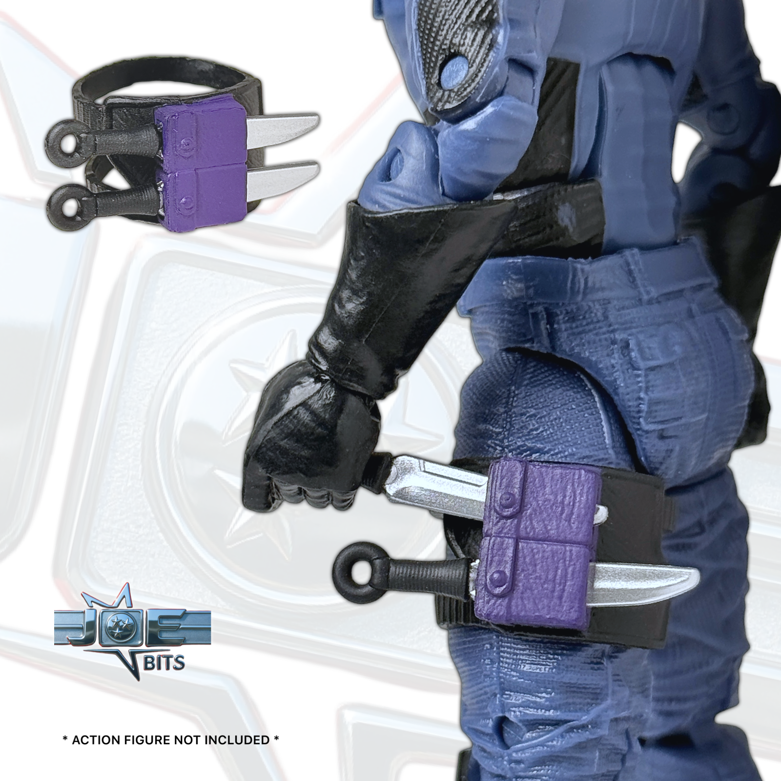 G.I. JOE Classified # 192 | Zartan's DUEL KNIVES w/ Leg Holster