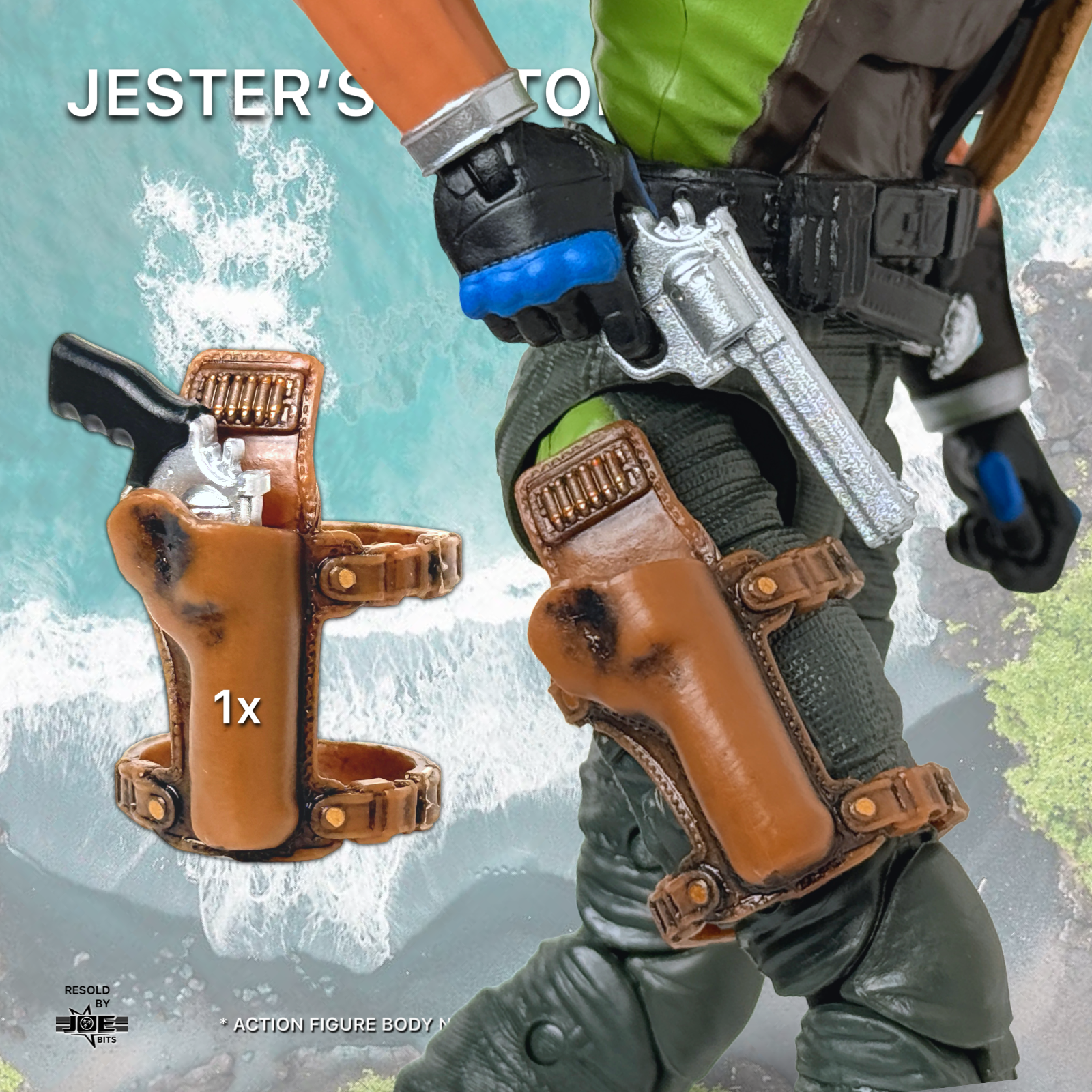 Valaverse THE BLACK | Jester's PISTOL w/ Bullet Load Leg Holster