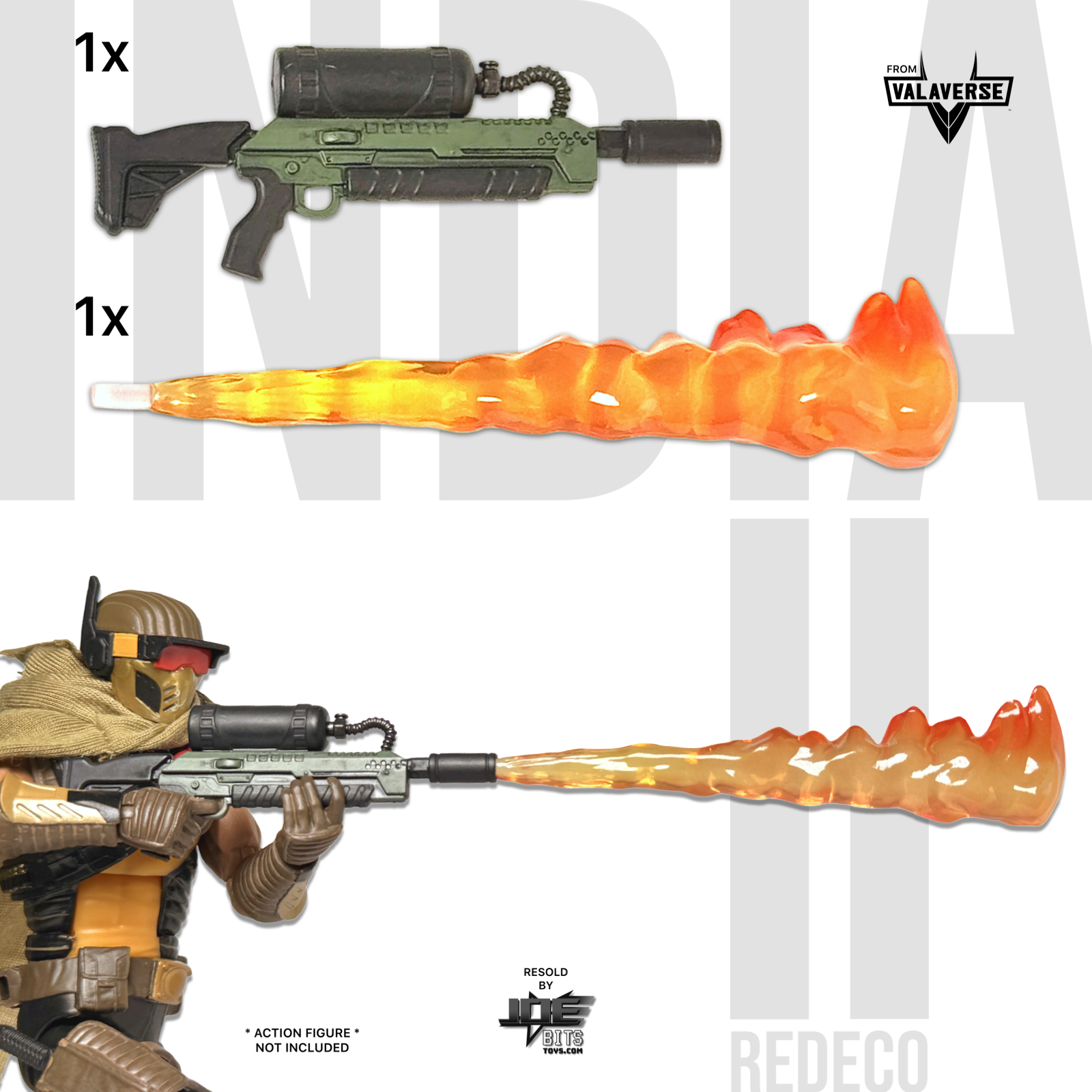 Valaverse ACTION FORCE | W.P. INDIA II — 1x FLAMETHROWER