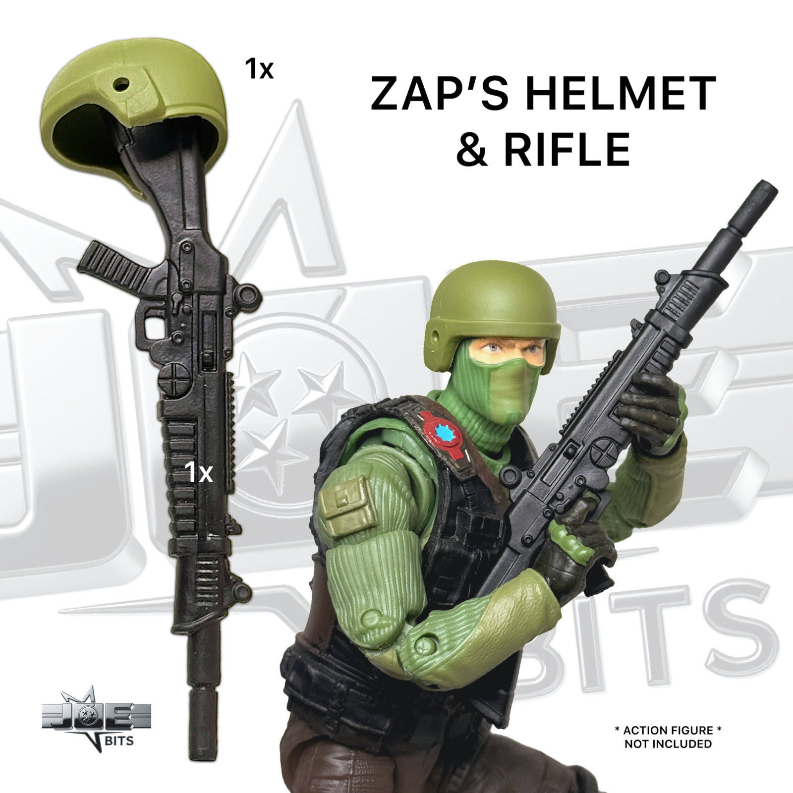 G.I. JOE RETRO Classified | Zap's HELMET & RIFLE
