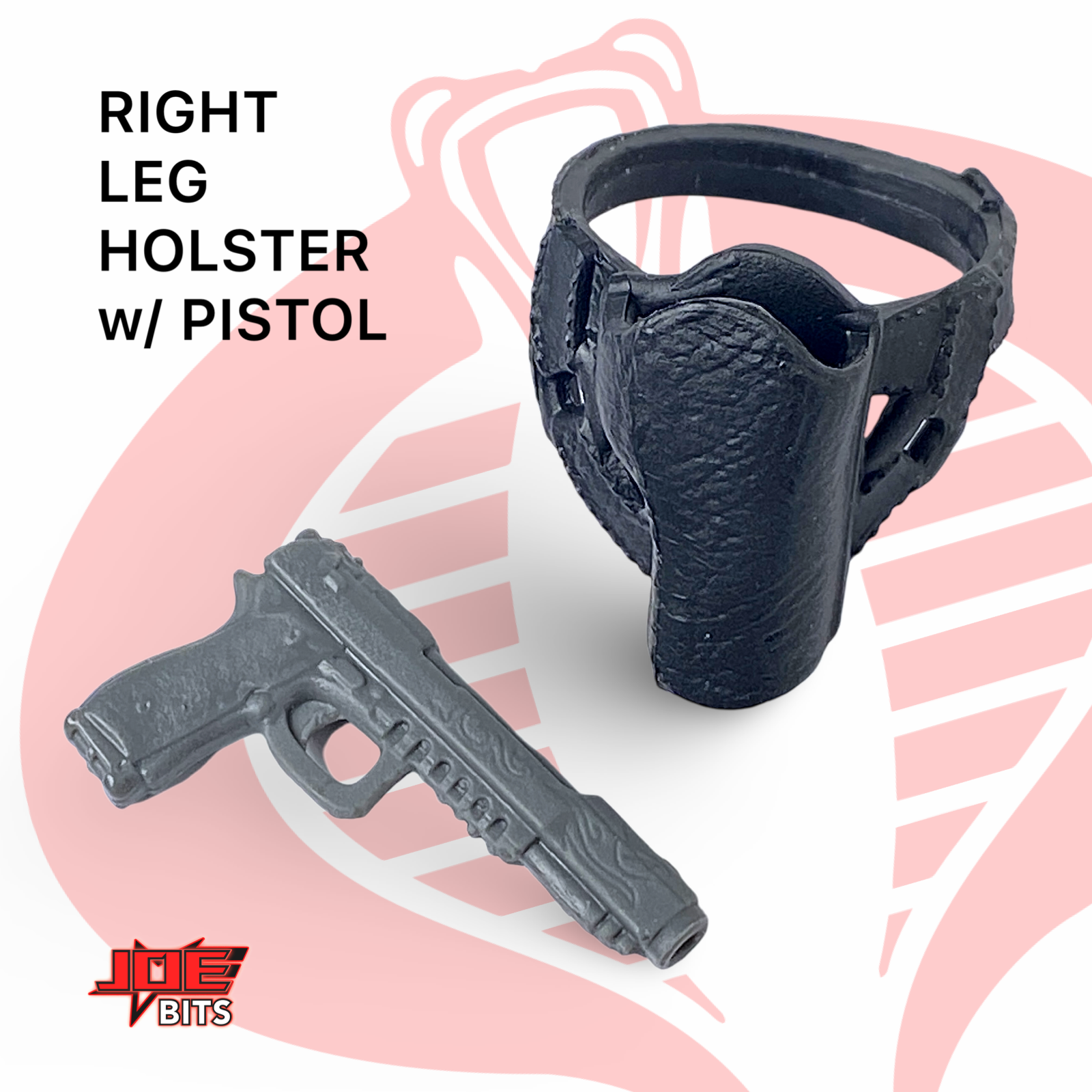 G.I. JOE Classified # 123 | TORCH’S PISTOL w/ RIGHT Leg Holster