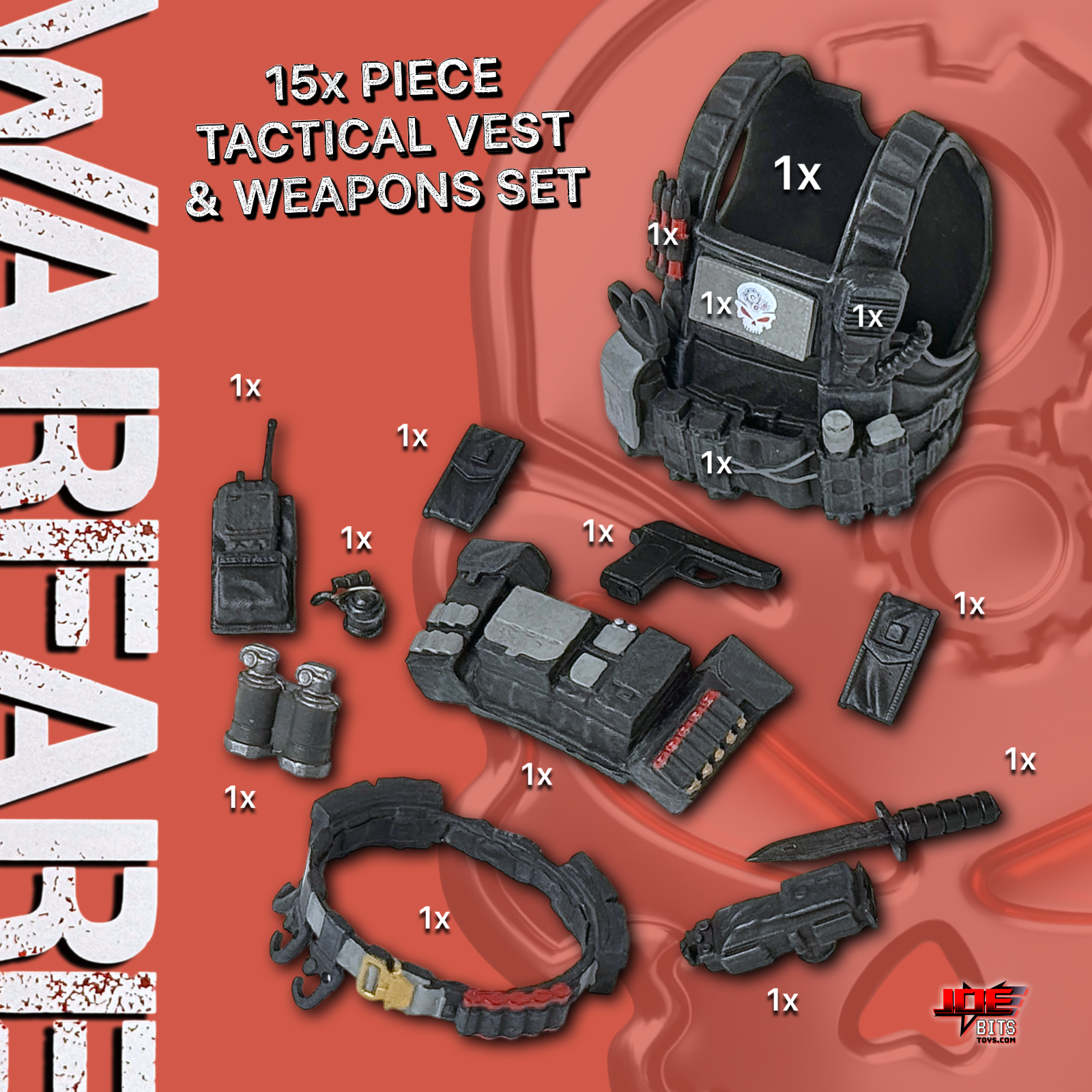 Gridiron Warfare | Skull Crusher's 15x PC. TACTICAL VEST SET