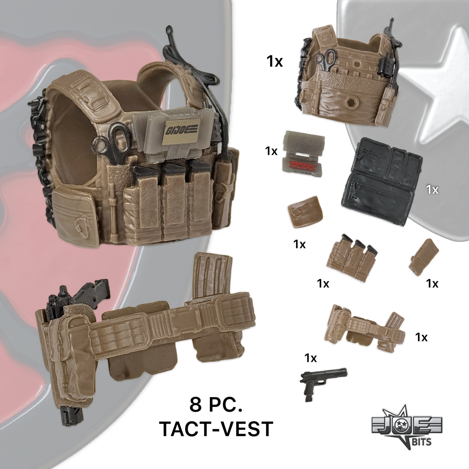 G.I. JOE Classified # 208 | Duke's 8pc. TACTICAL VEST