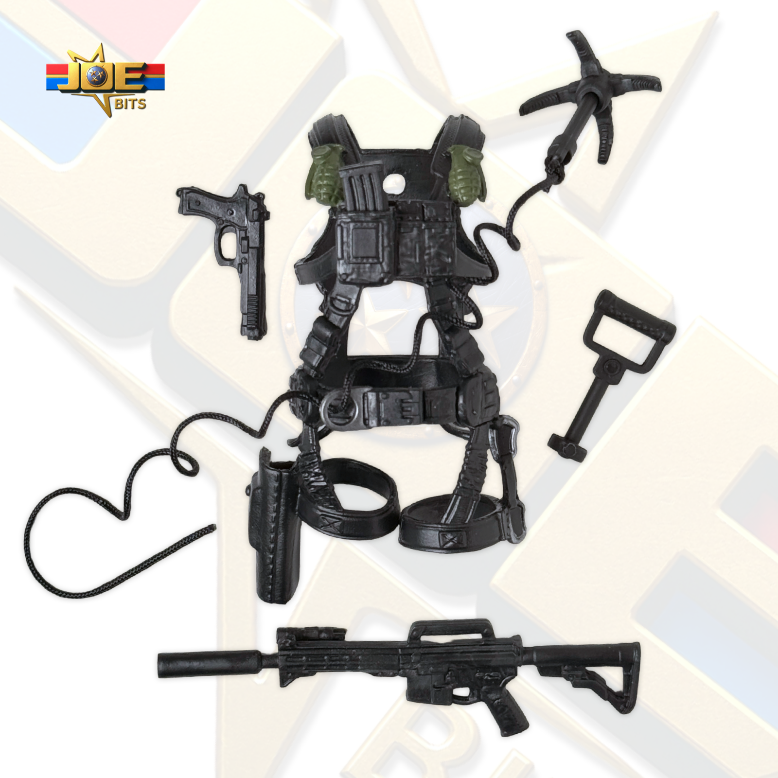 G.I. JOE Classified # 188 | Hit & Run's HARNESS, Firearms & Hook