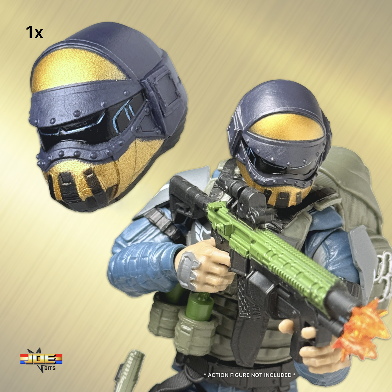 G.I. JOE Classified # 141 | Steel Corps Commander HELMET Head Sculpt