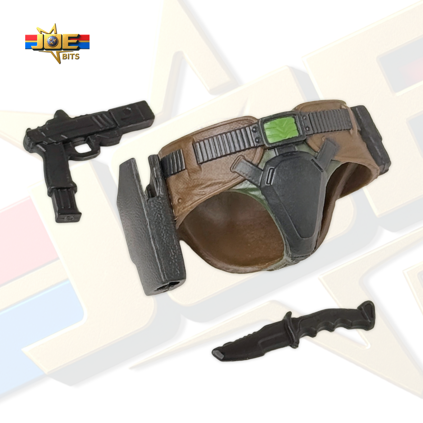 G.I. JOE Classified # 176 | Grim Viper PISTOL, UTILITY TRUNKS, KNIFE