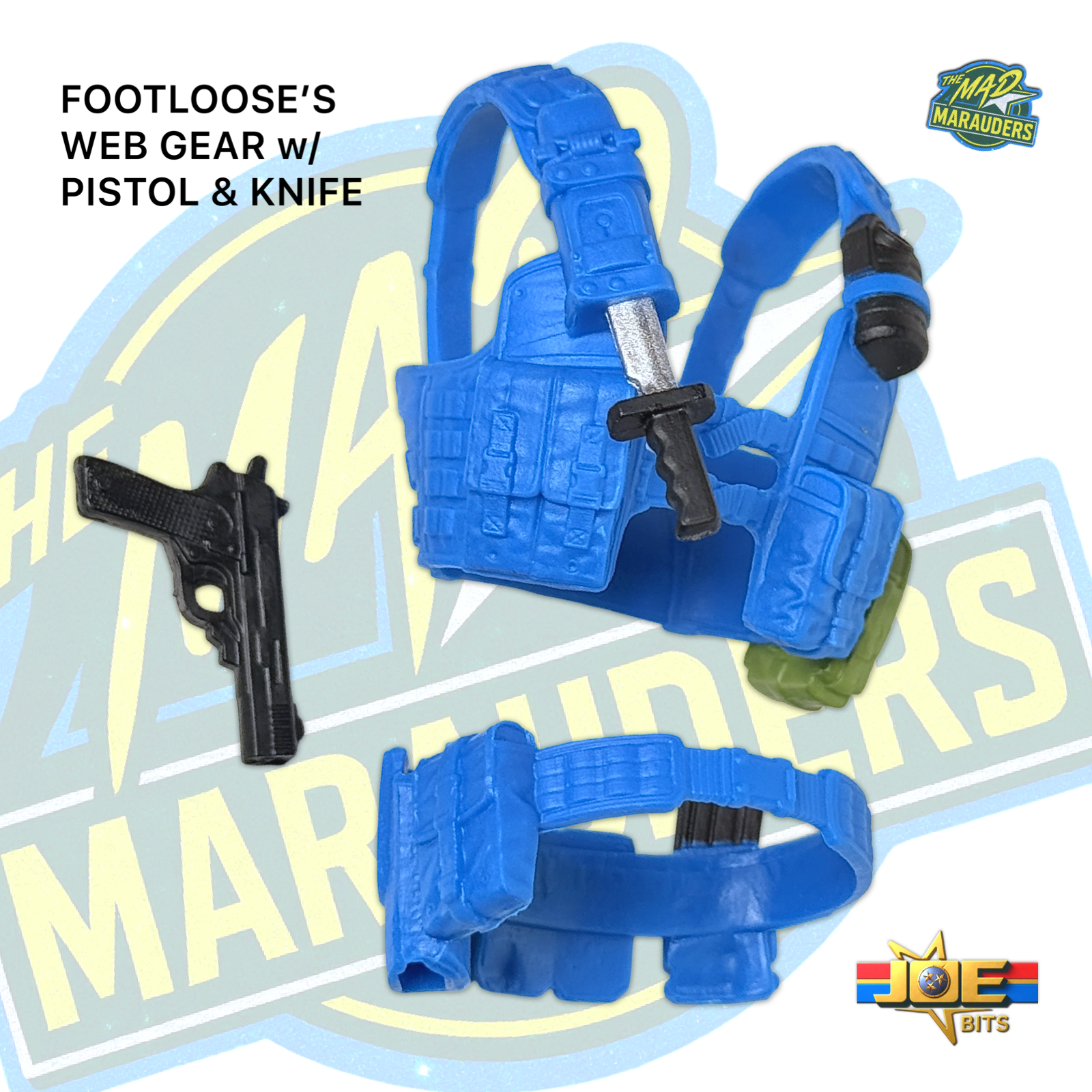 G.I. JOE Classified # 220 | Footloose's WEB GEAR w/ Pistol & Knife
