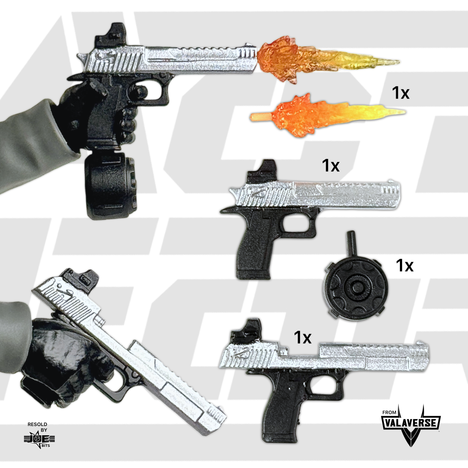 Valaverse ACTION FORCE  | Malice's PISTOL SET