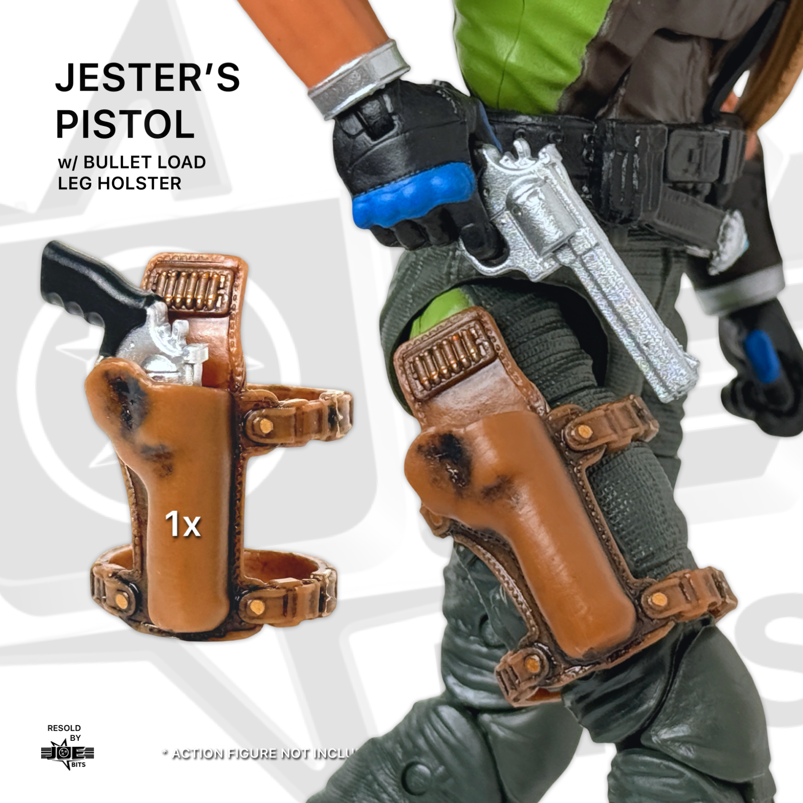 Valaverse ACTION FORCE | Jester's PISTOL w/ Bullet Load Leg Holster