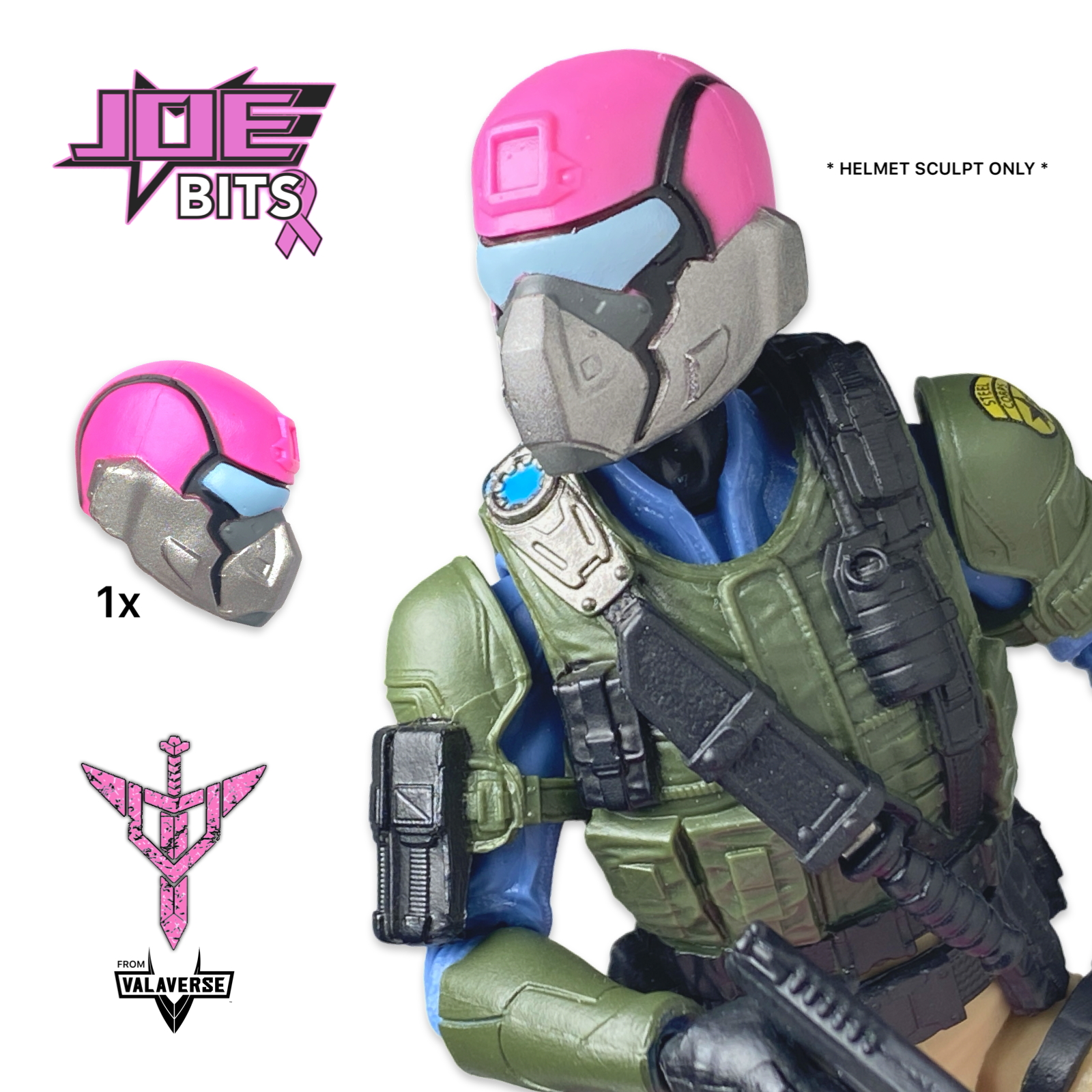 Valaverse ACTION FORCE | Pink Steel Brigade HELMET