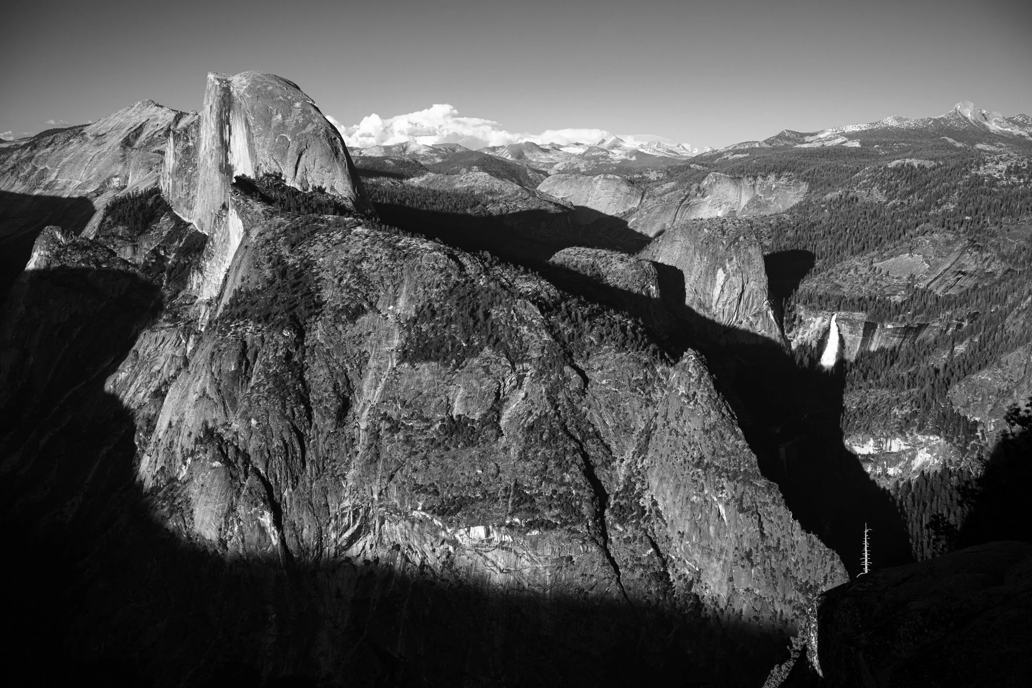 Half Dome and Nevada Fall