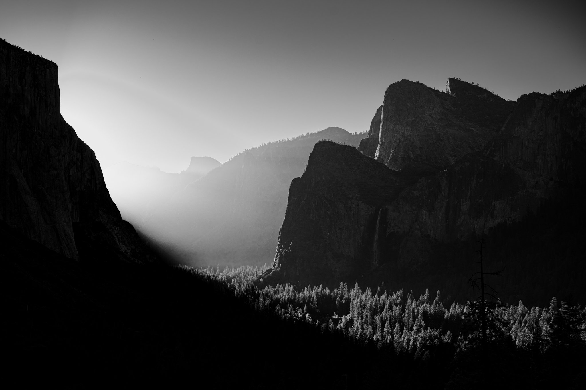 First Light from Tunnel View