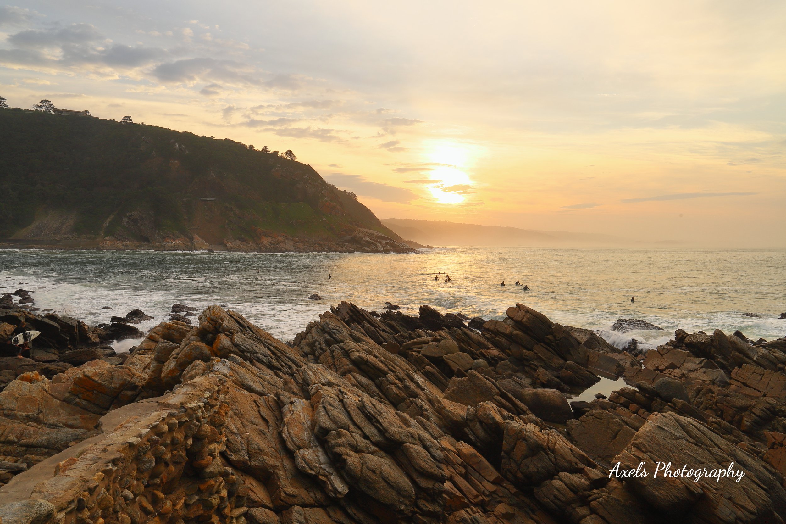 Sunset Surfers at Victoria Bay