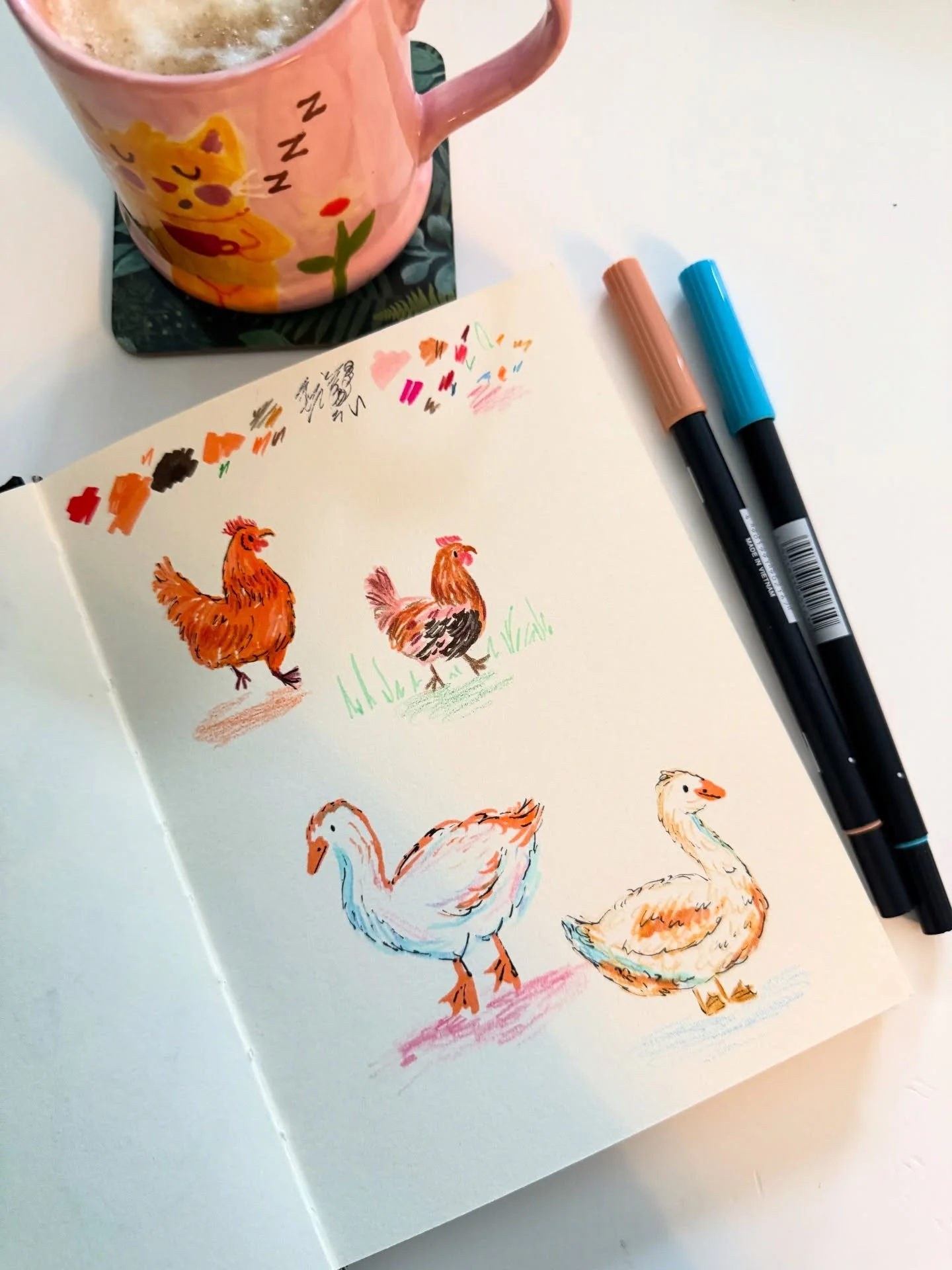 I admittedly don&rsquo;t sketch with pen and paper as much as I should! I always forget how fun and relaxing it can be, I must make time to do it more often.

Drawn with Tombow Brush pens and my Parker fountain pen 🖋️ 

#sketchbook #illustrator #kid