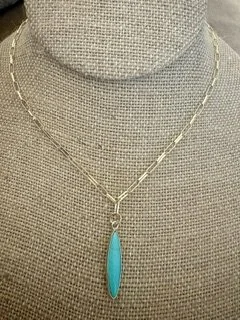 turquoise drop necklace
