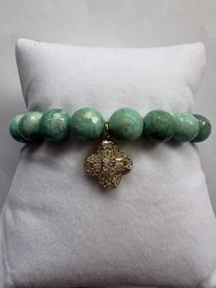 sparkle clover bracelet