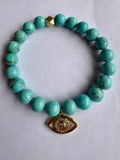 turquoise evil eye bracelet