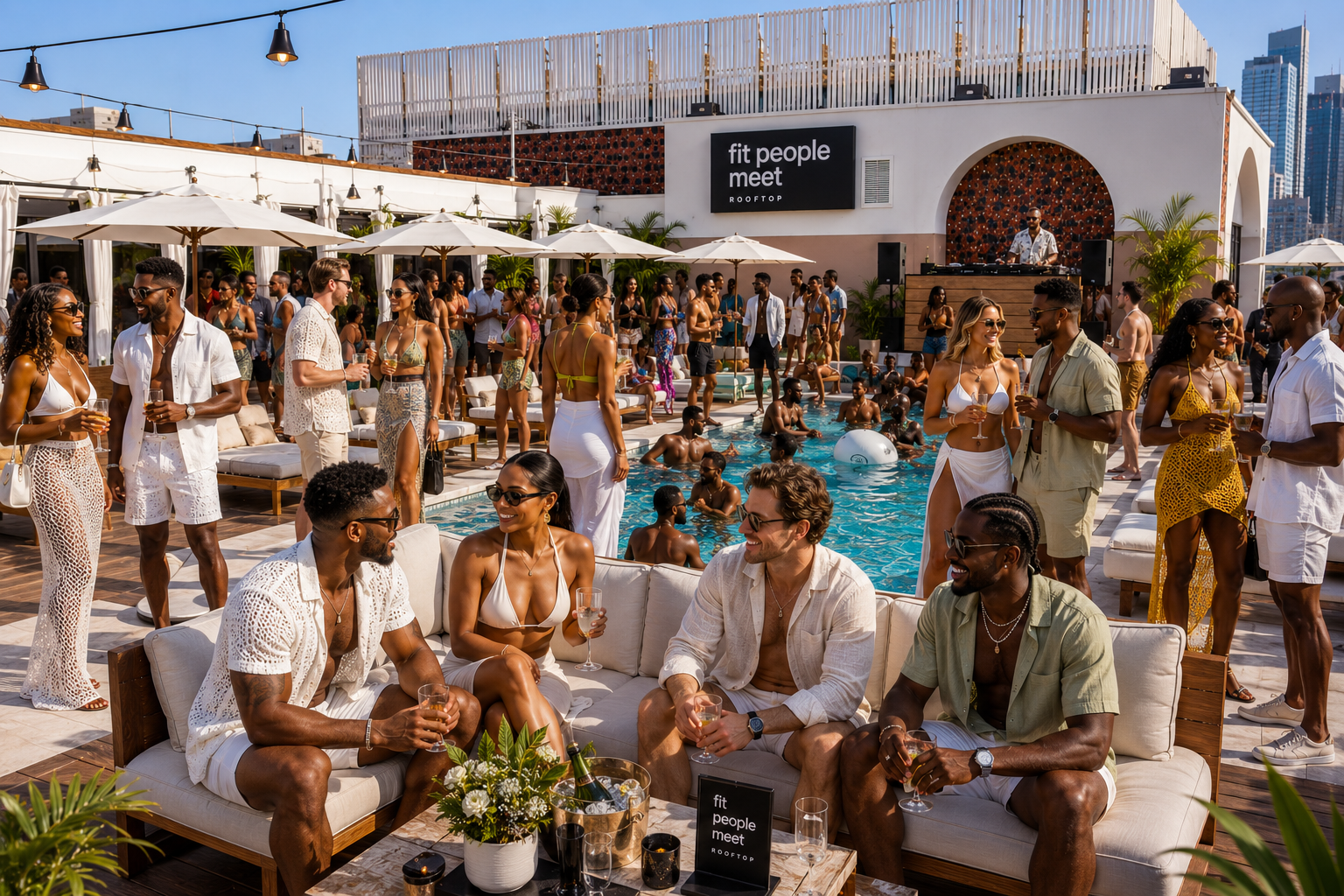 Fit People Meet Rooftop Pool Soirée - July 18th