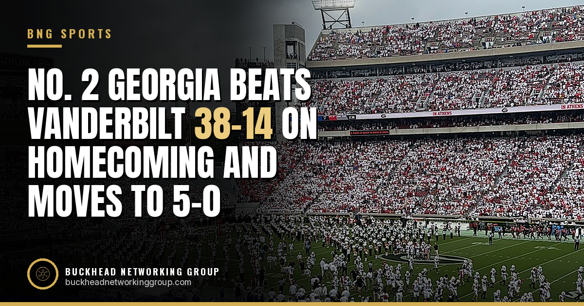 No. 2 Georgia Beats Vanderbilt 38-14 on Homecoming and Moves to 5-0