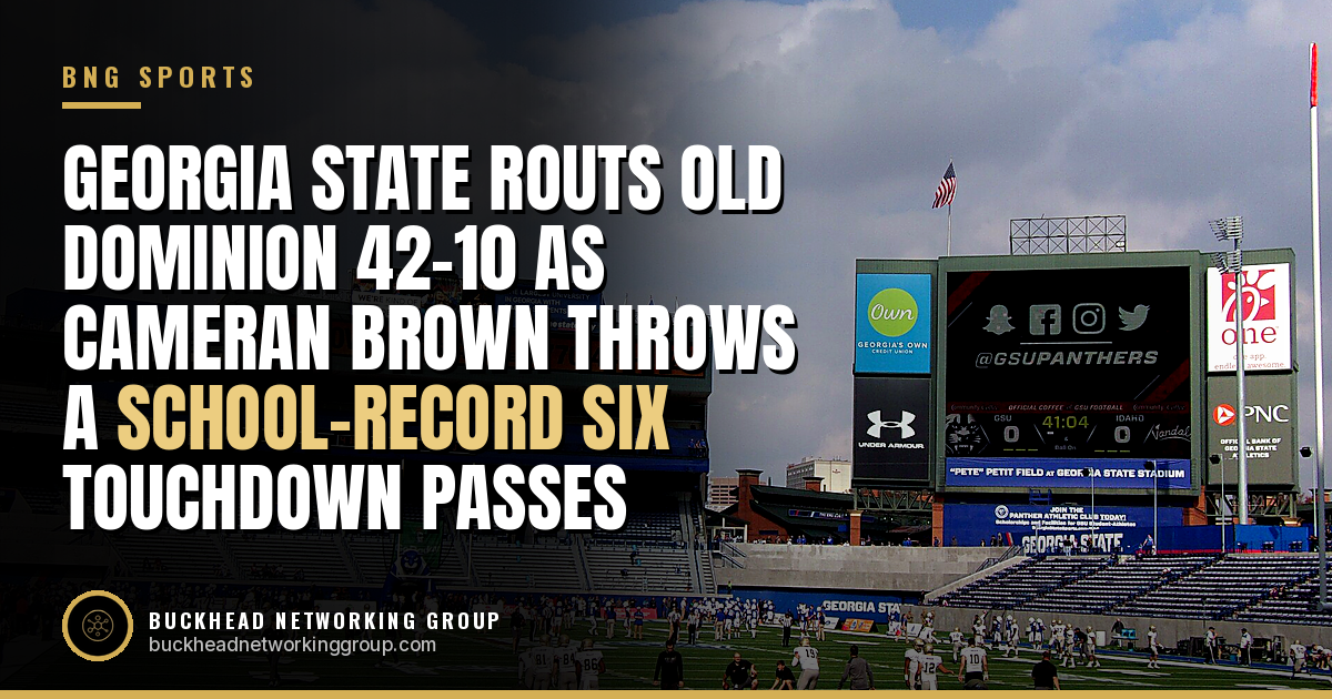 Georgia State Routs Old Dominion 42-10 as Cameran Brown Throws a School-Record Six Touchdown Passes