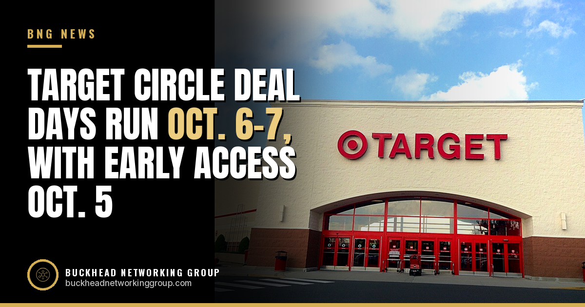 Target Circle Deal Days Run Oct. 6-7, With Early Access Oct. 5 for Circle 360 Members