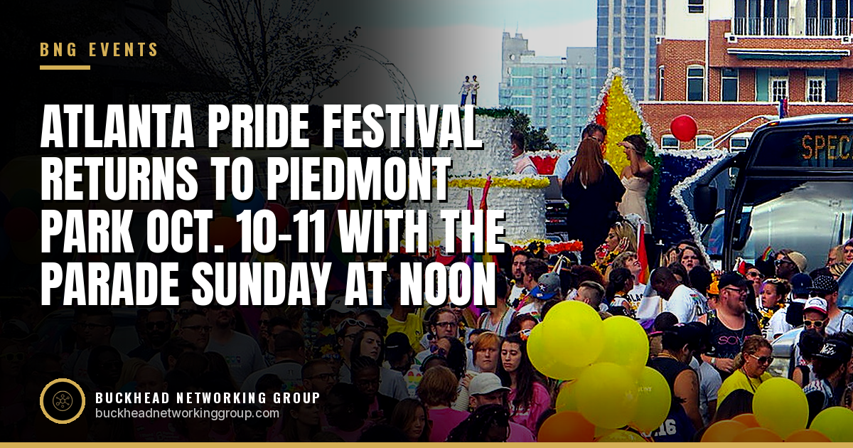 Atlanta Pride Festival Returns to Piedmont Park Oct. 10-11 With the Parade Sunday at Noon