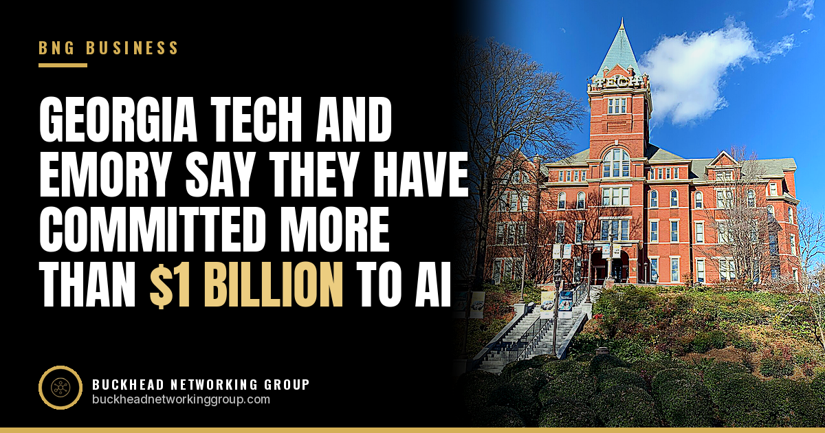 Georgia Tech and Emory Say They Have Committed More Than $1 Billion to Artificial Intelligence