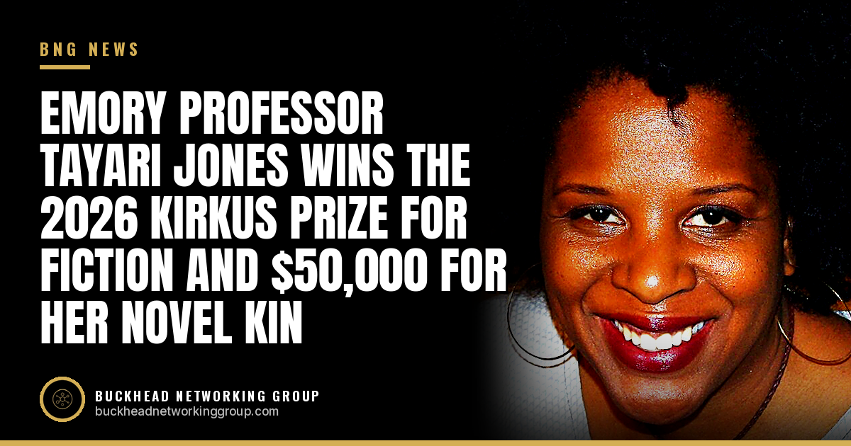 Emory Professor Tayari Jones Wins the 2026 Kirkus Prize for Fiction and $50,000 for Her Novel Kin