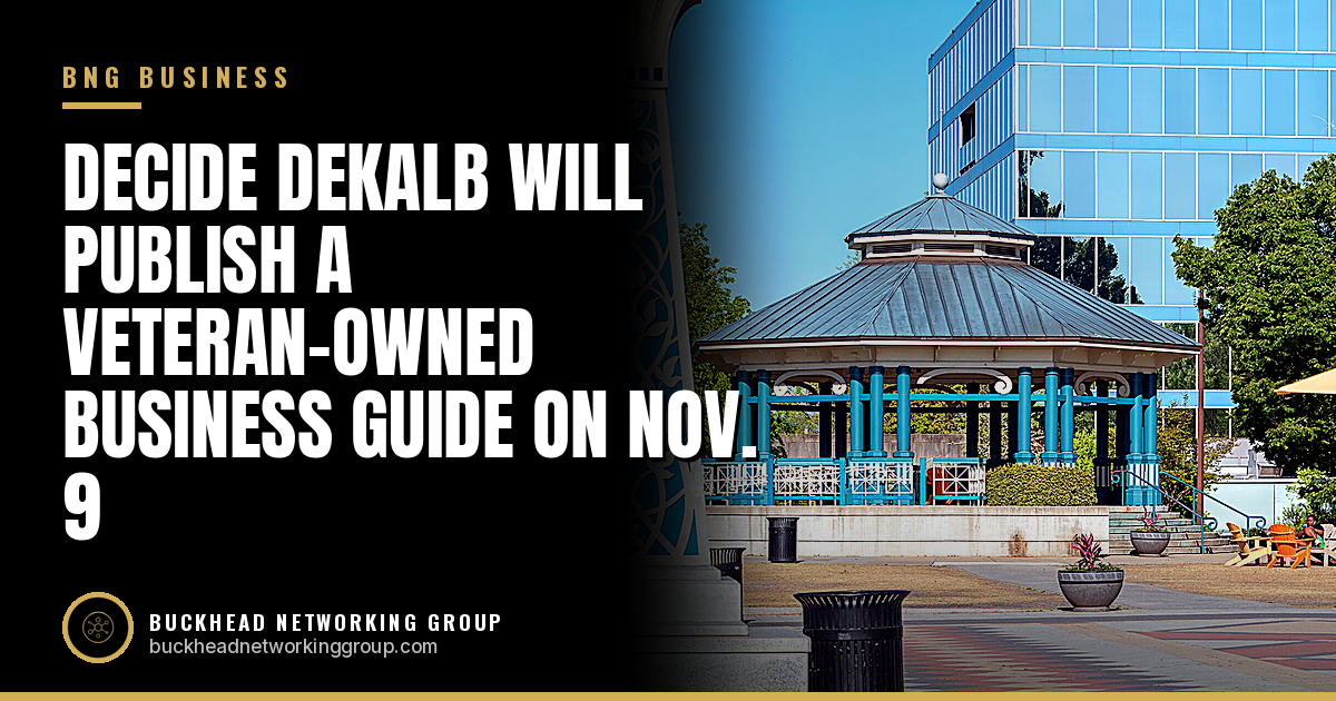Decide DeKalb Will Publish a Veteran-Owned Business Guide on Nov. 9