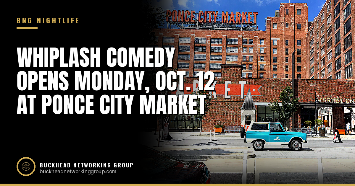 Whiplash Comedy Opens Monday, Oct. 12 at Ponce City Market With Classes and Late-Night Jazz