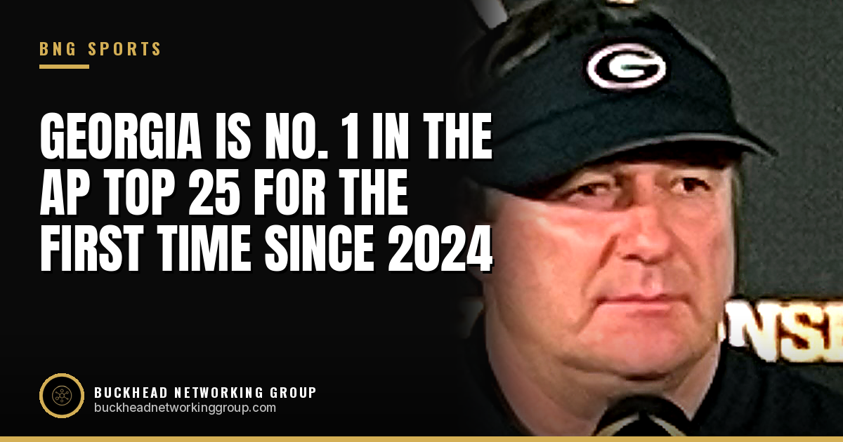 Georgia Moves to No. 1 in the AP Top 25 for the First Time Since 2024