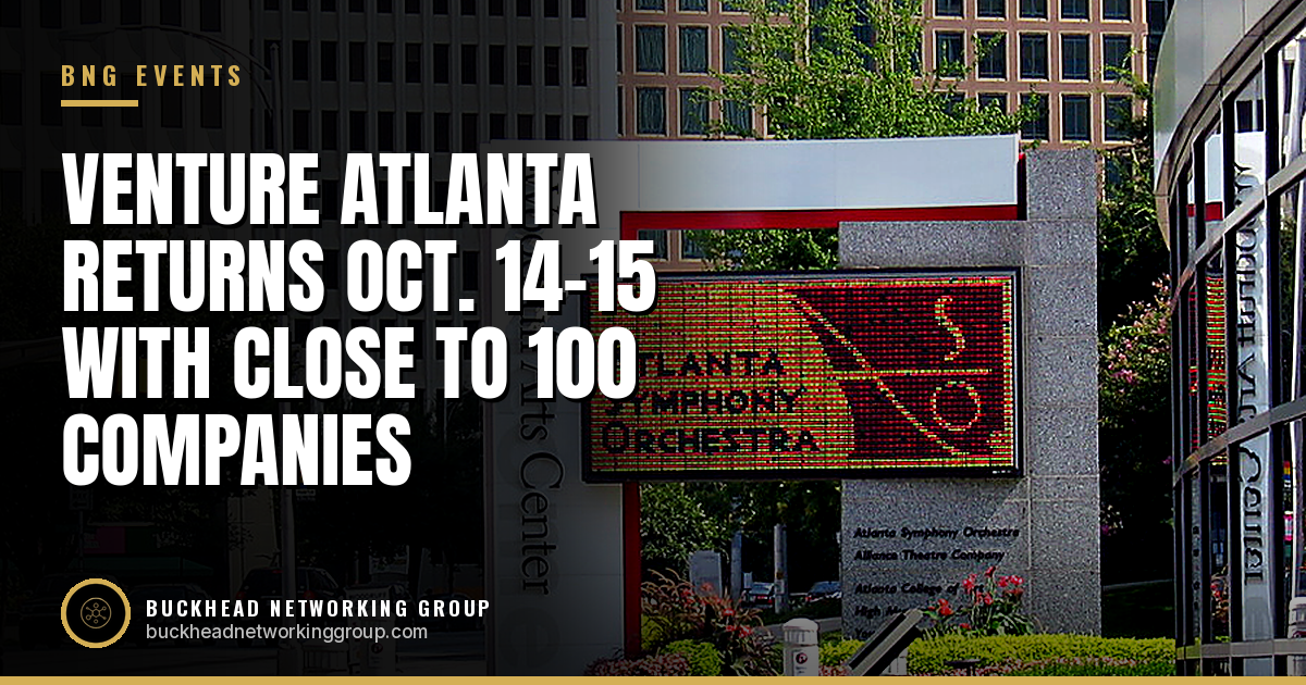 Venture Atlanta Returns Oct. 14-15 at the Woodruff Arts Center With Close to 100 Companies