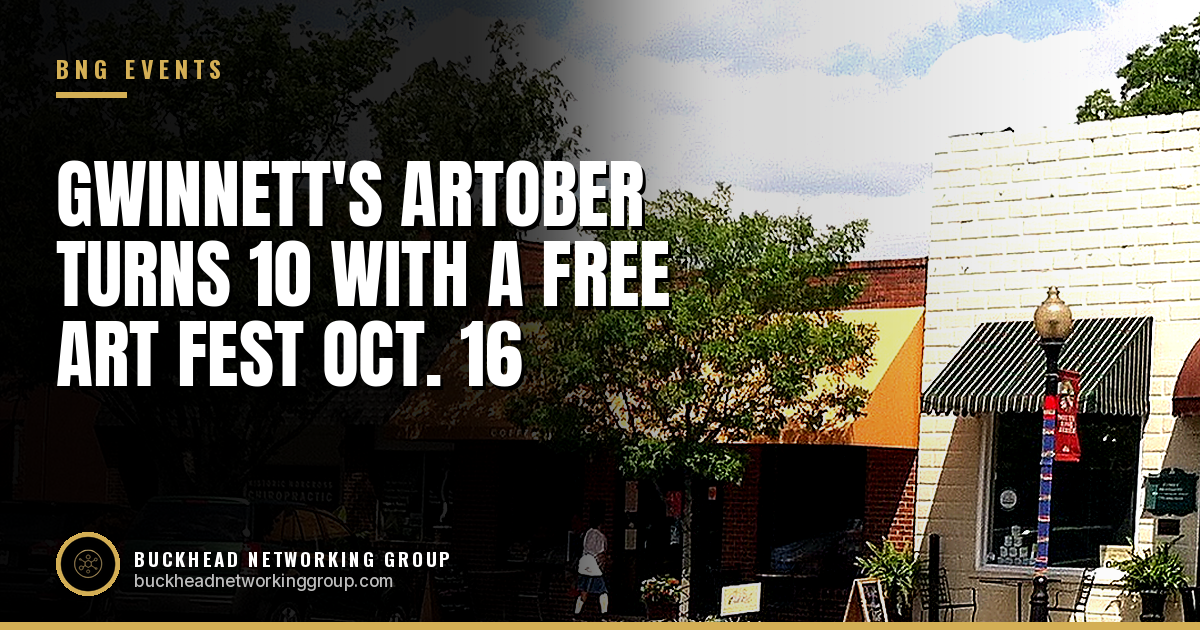 Gwinnett's ARTober Turns 10 With Pop-Up Galleries, a Norcross Installation and a Free Oct. 16 Art Fest