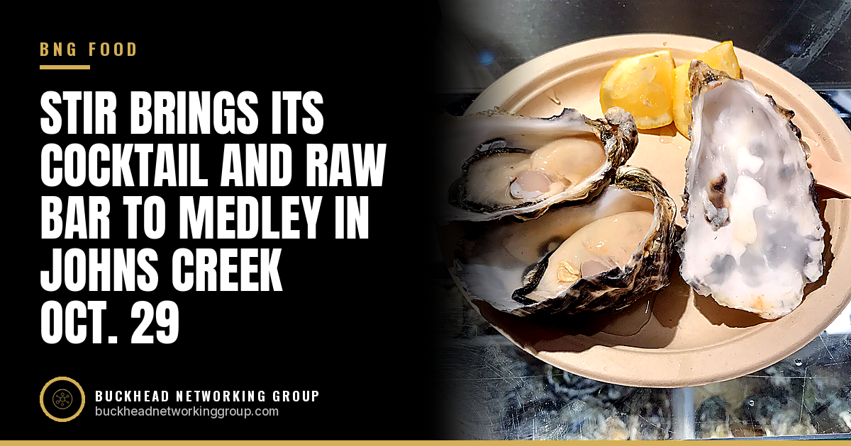 STIR, a Chattanooga Cocktail and Raw Bar, Makes Its Georgia Debut at Medley in Johns Creek Oct. 29