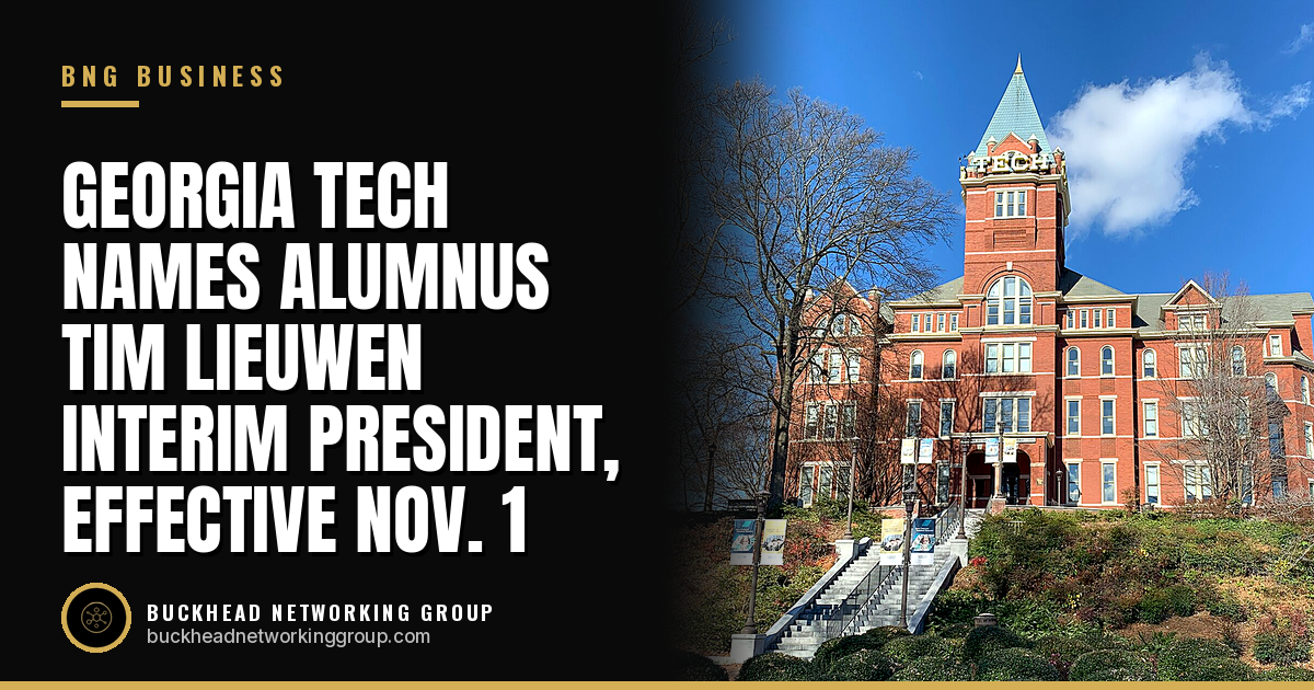 Georgia Tech Names Alumnus Tim Lieuwen Interim President, Effective Nov. 1