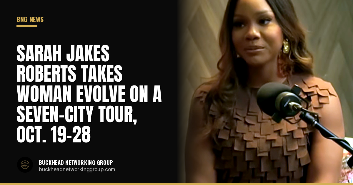 Sarah Jakes Roberts Takes Woman Evolve on the Seven-City Rogue Route Tour, Oct. 19-28