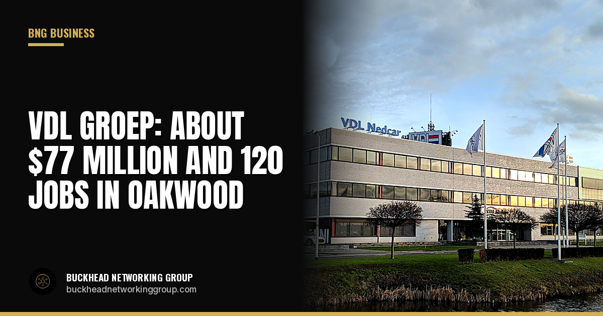 VDL Groep to Invest About $77 Million and Add About 120 Jobs in Oakwood, Hall County