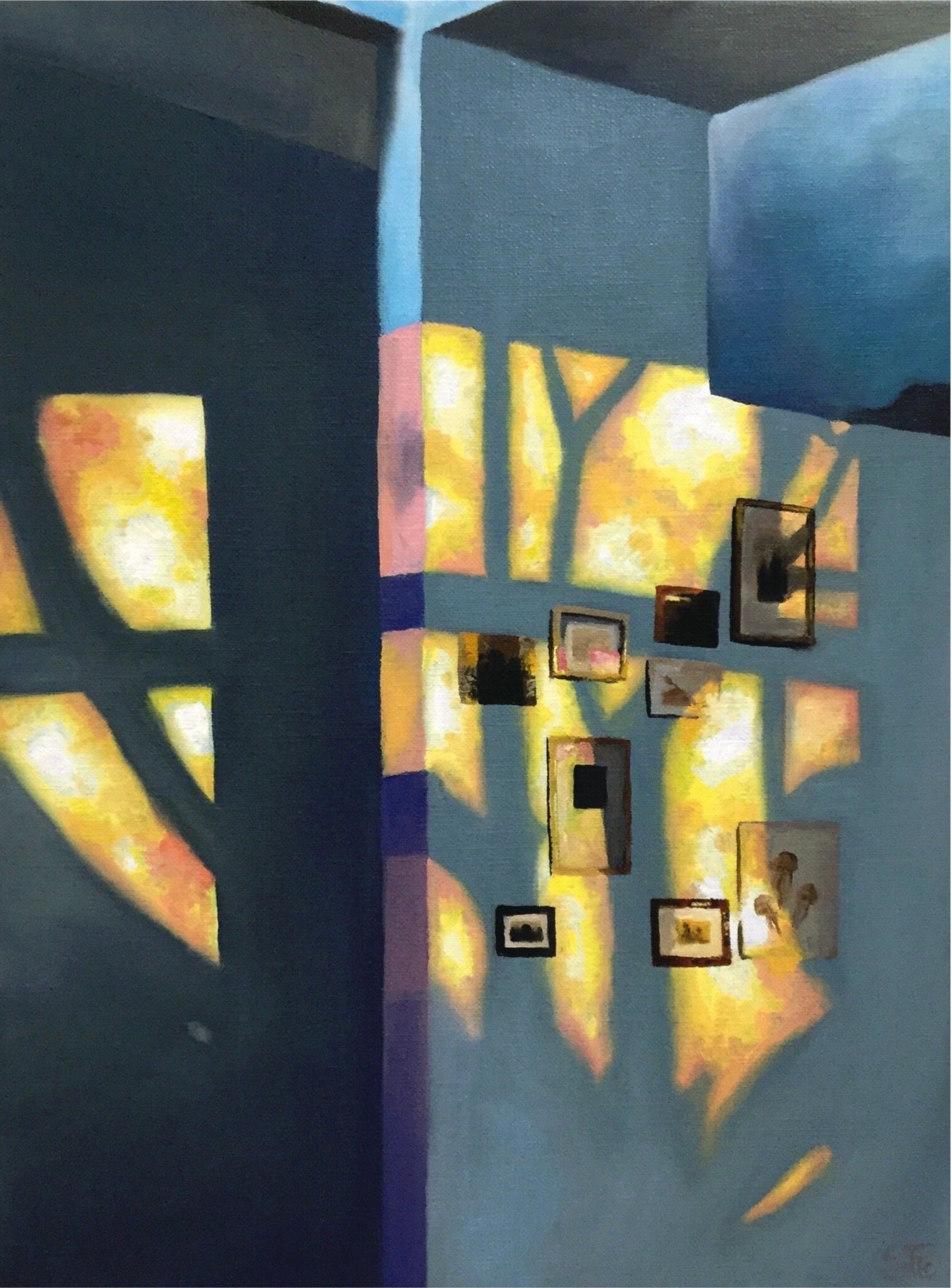 Reflections of happiness, oil on canvas.