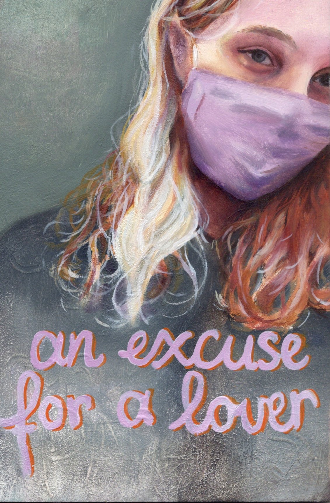 An excuse for a lover, oil on wood. 10x15cm.