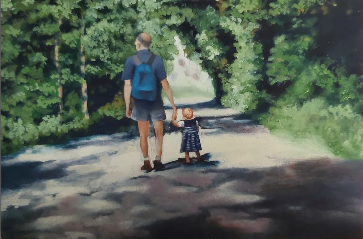 This was an ode to my grandpa, my first best friend. Oil on wood, 10x15cm. Not for sale. Prints available.