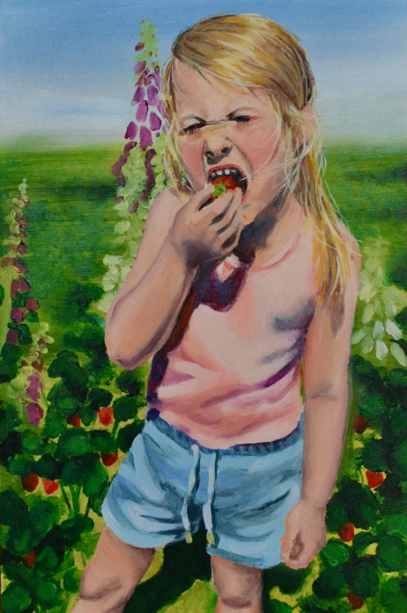 Unedited, My Whole Heart. Oil on wood, 10x15cm. SOLD (prints available)