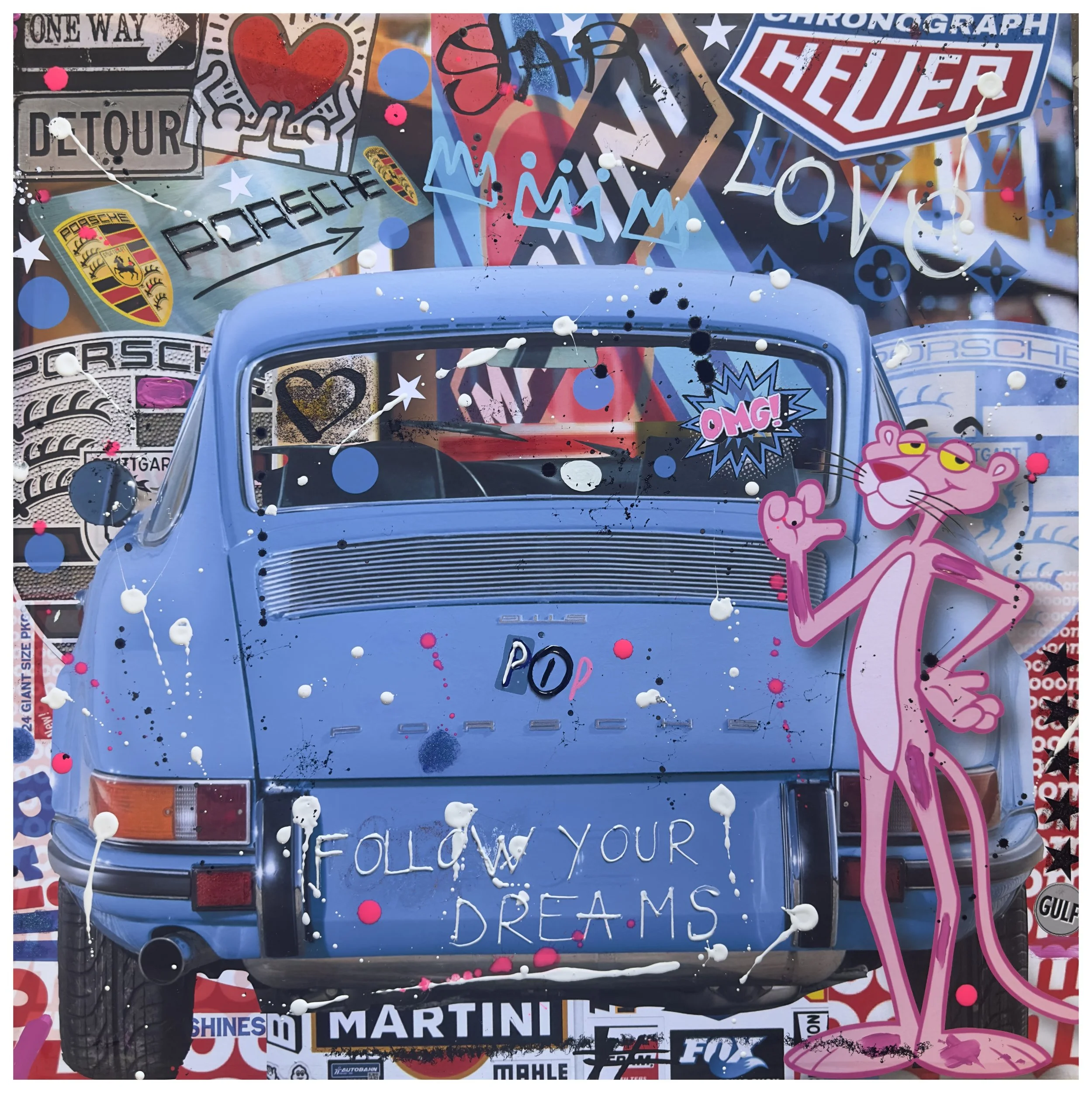 Follow your dreams, 60X60 
- Disponible, prix sur demande 