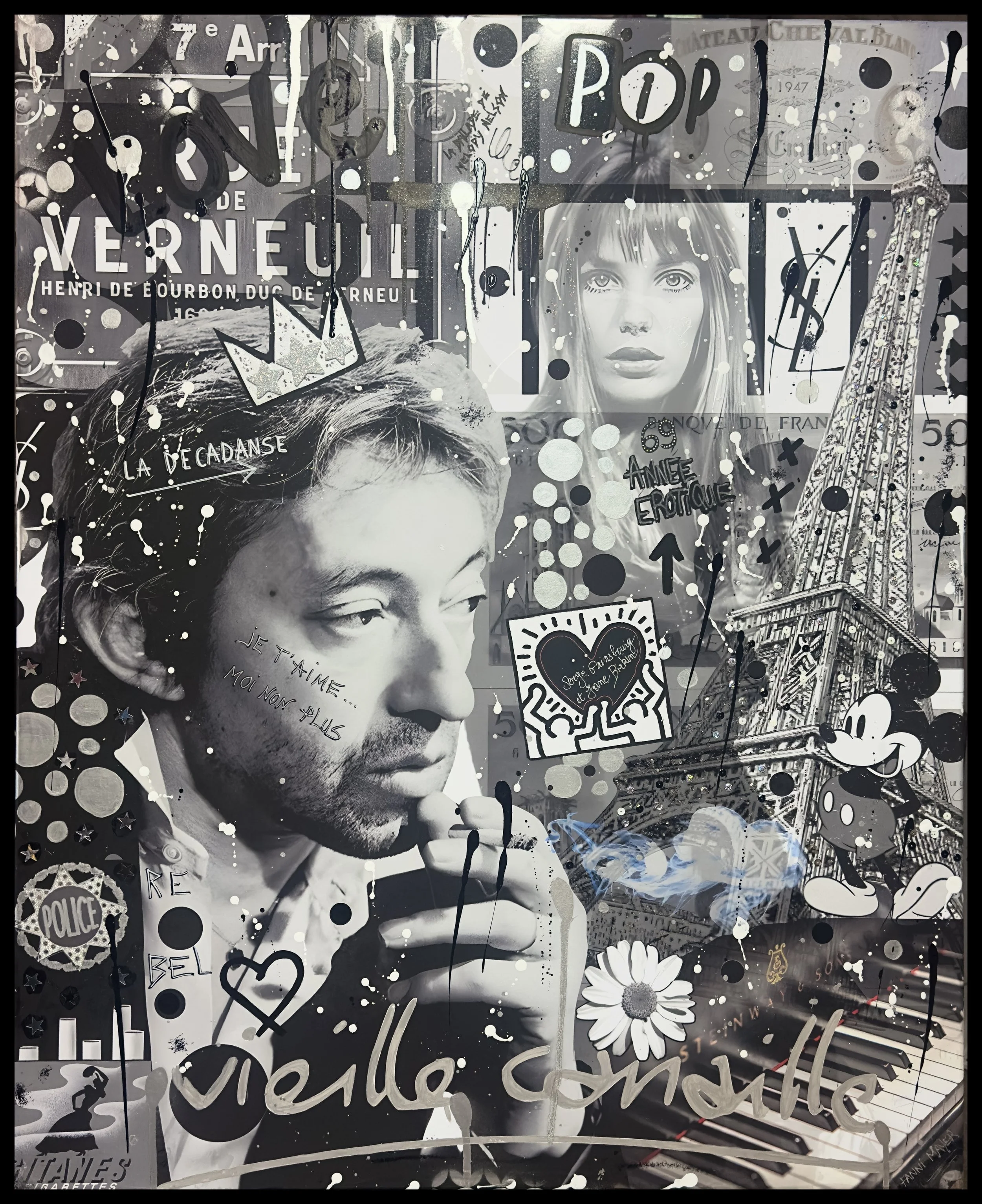 Gainsbourg, je t'aime moi non plus - 100X81
 - Disponible, prix sur demande 