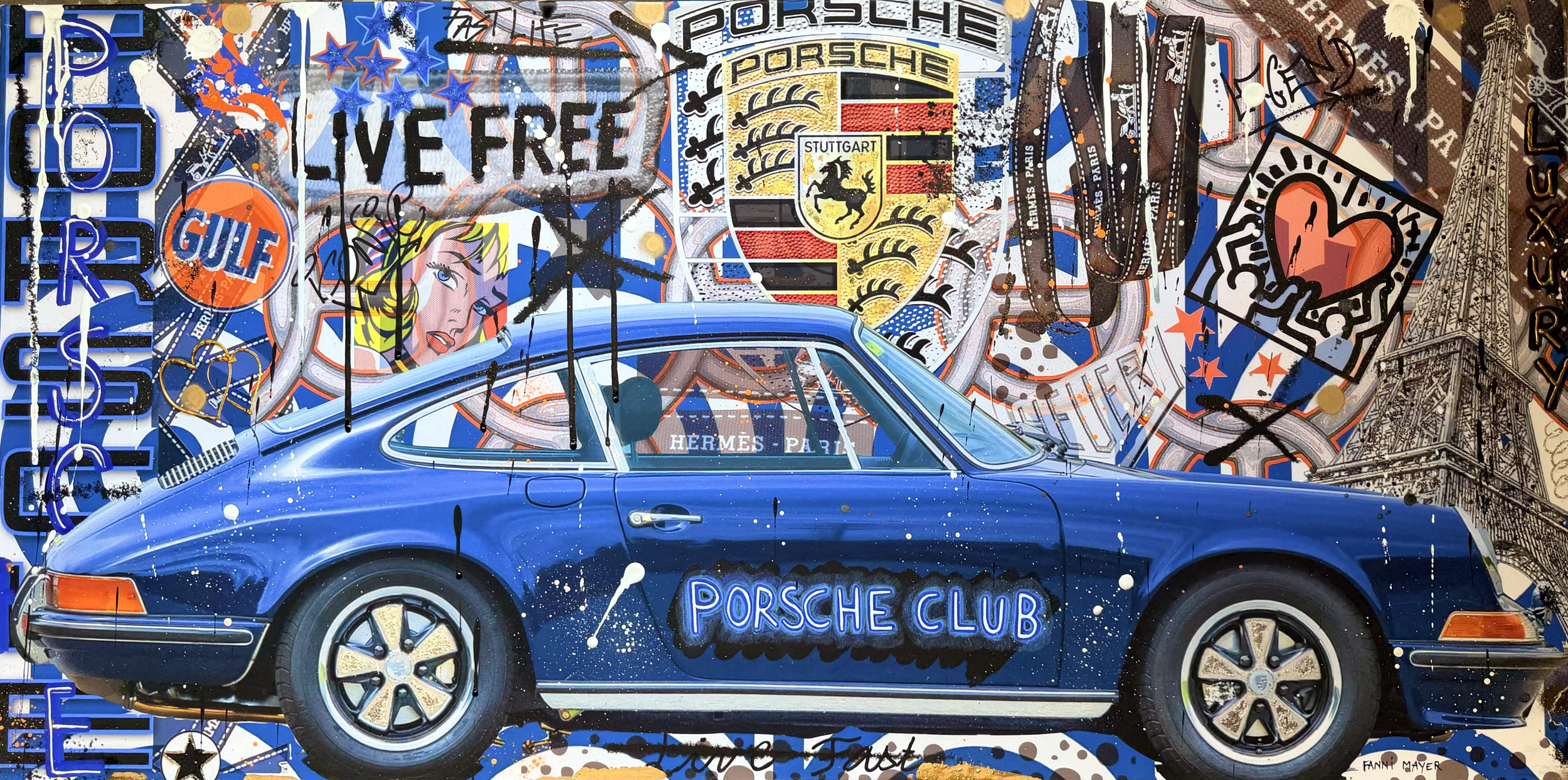  Porsche  Club, 100X50
 - Disponible, prix sur demande 