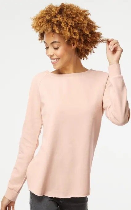 Ladies' - Independent Trading Co. PRM2000 - California Wave Wash Crewneck Sweatshirt