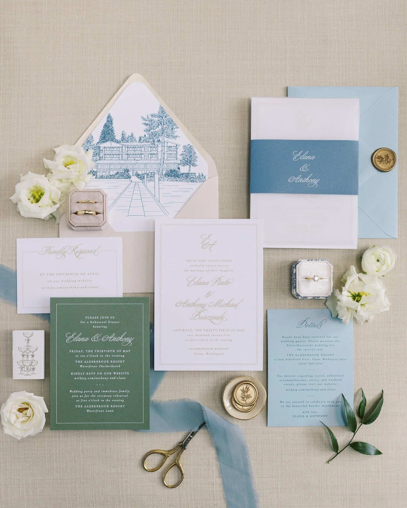 Soft Color, Intentional Space, and an Elegant Alderbrook Wedding