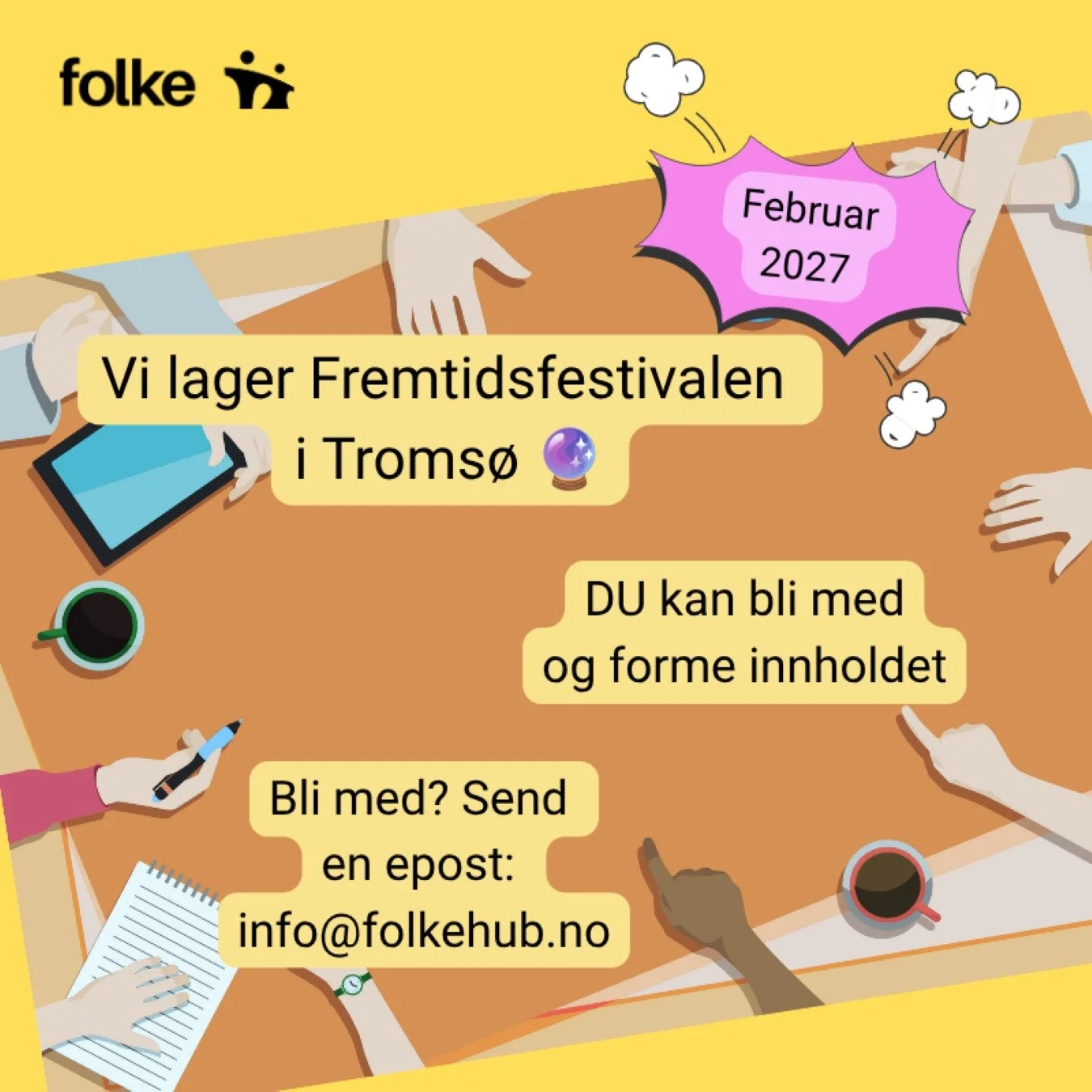 Vi lager Fremtidsfestival i 2027 - bli med
