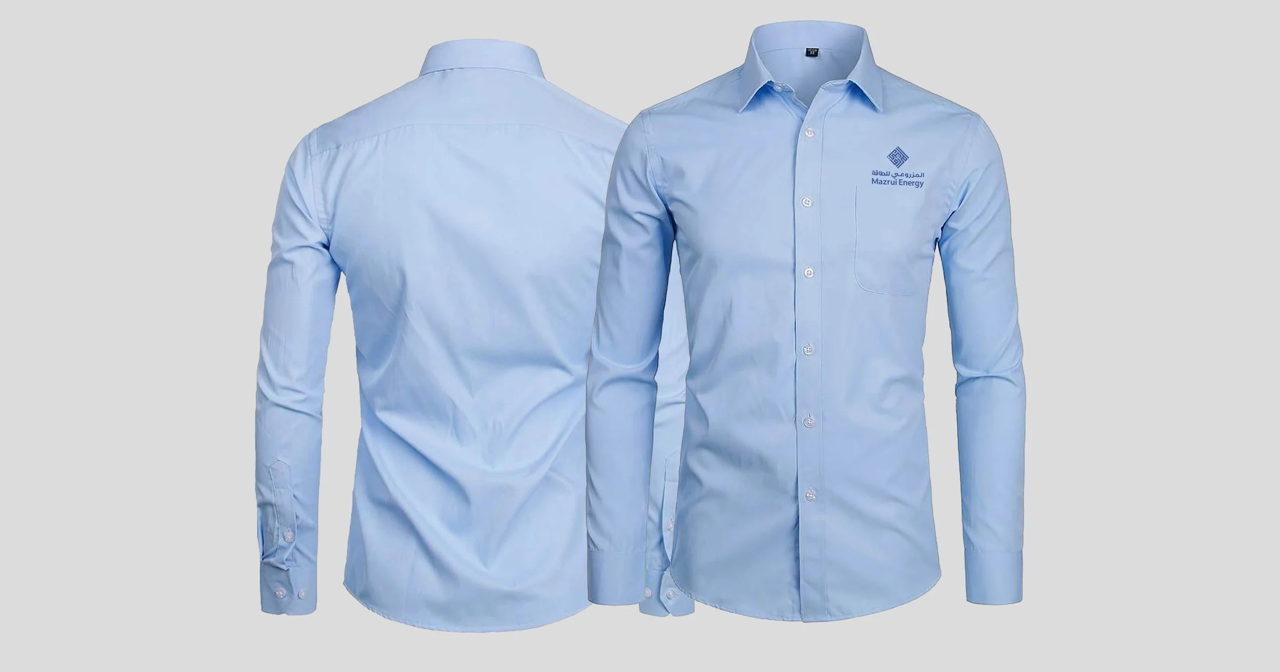 Formal Men's Shirt - Light Blue
