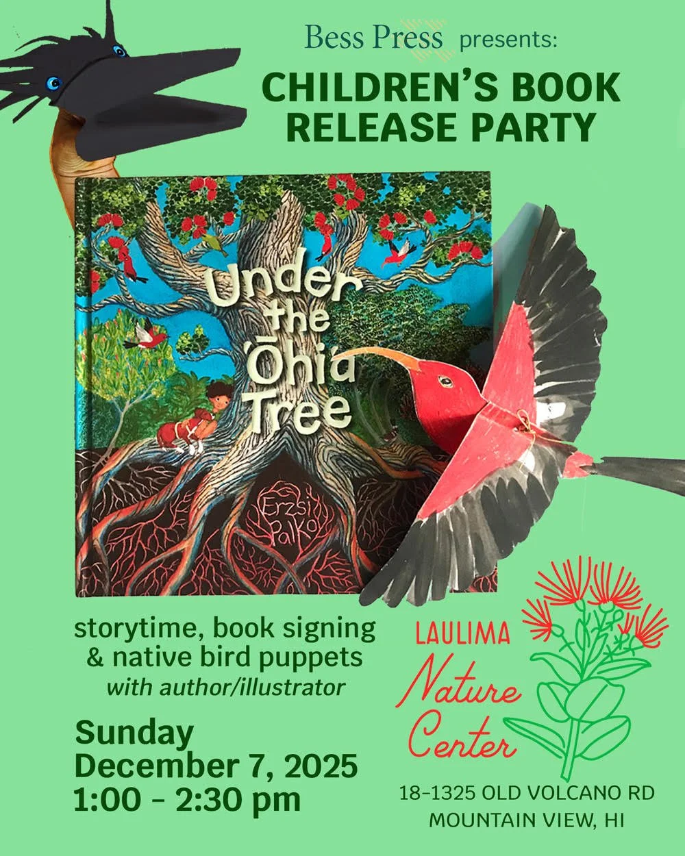 Children's Book Release Party: Under the ʻŌhiʻa Tree